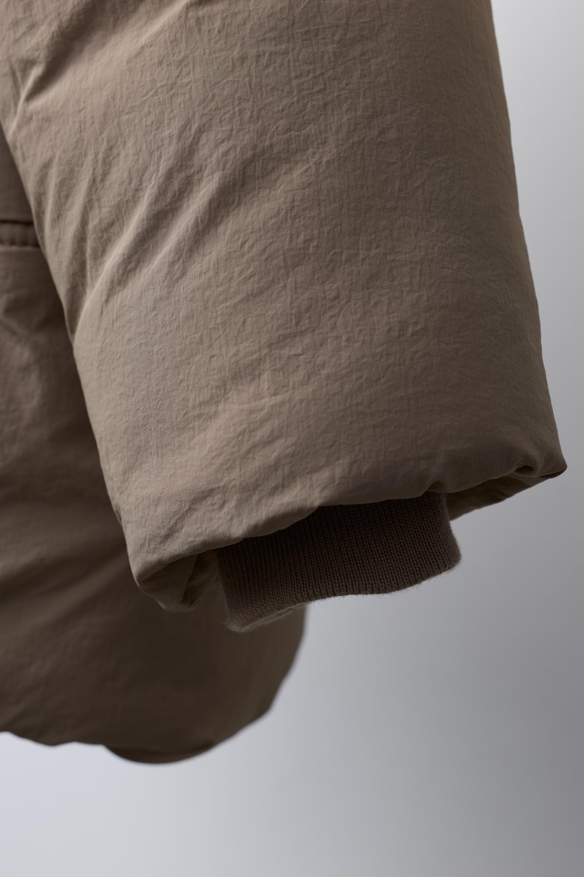 WATER REPELLENT HOODED PUFFER COAT